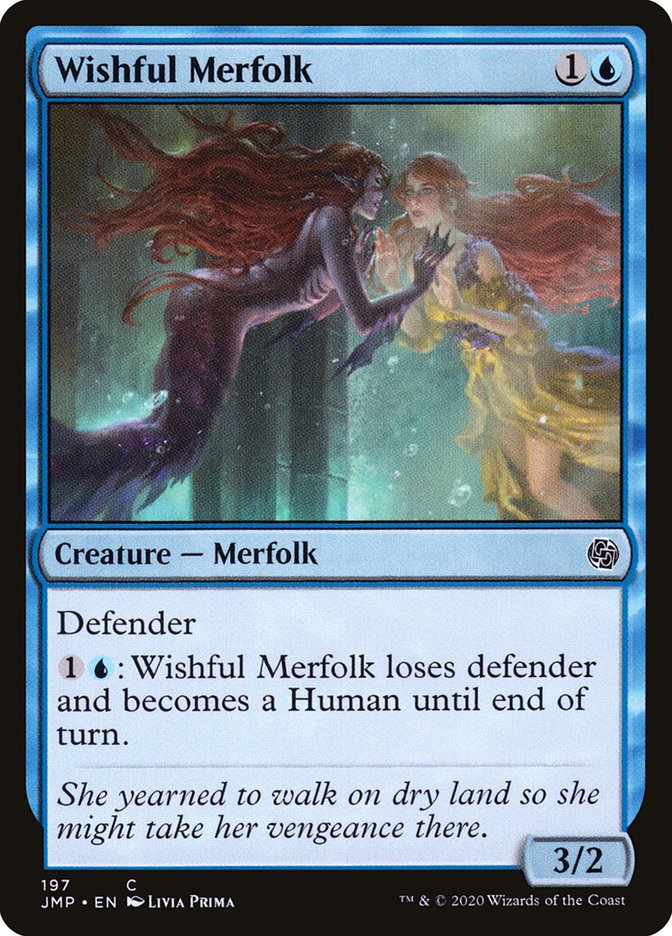 Wishful Merfolk [Jumpstart] MTG Single Magic: The Gathering    | Red Claw Gaming