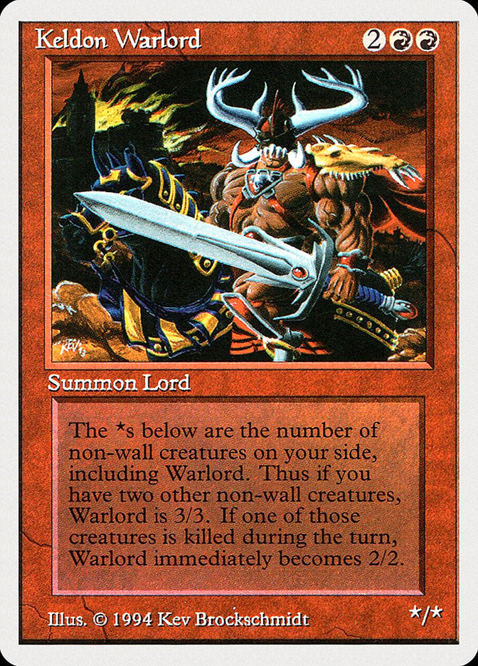 Keldon Warlord [Summer Magic / Edgar] MTG Single Magic: The Gathering    | Red Claw Gaming