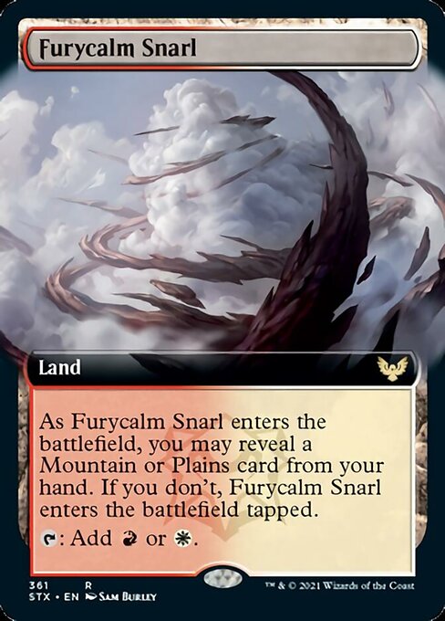 Furycalm Snarl (Extended Art) [Strixhaven: School of Mages] MTG Single Magic: The Gathering    | Red Claw Gaming