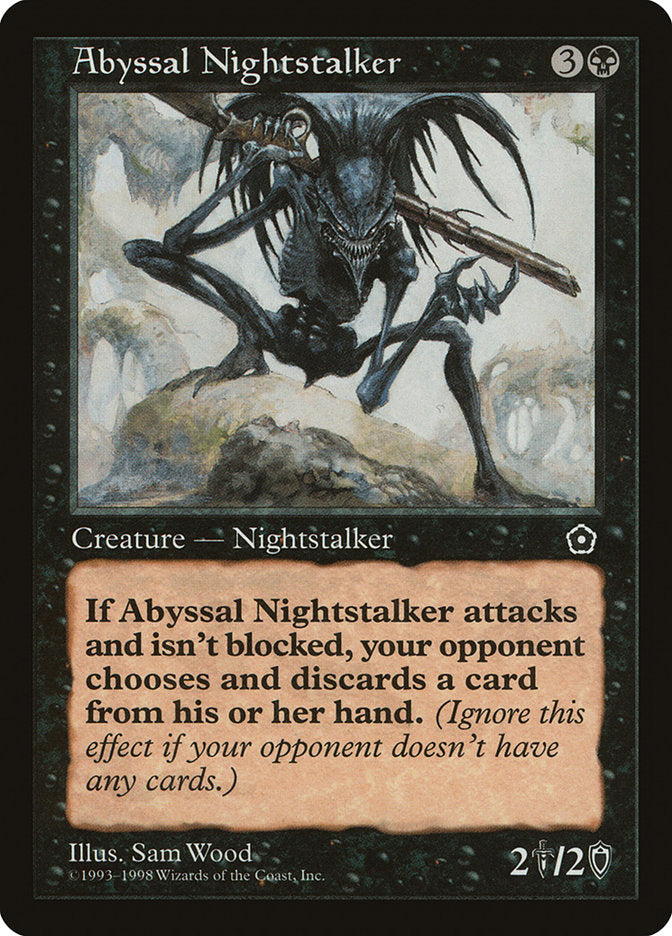 Abyssal Nightstalker [Portal Second Age] MTG Single Magic: The Gathering    | Red Claw Gaming