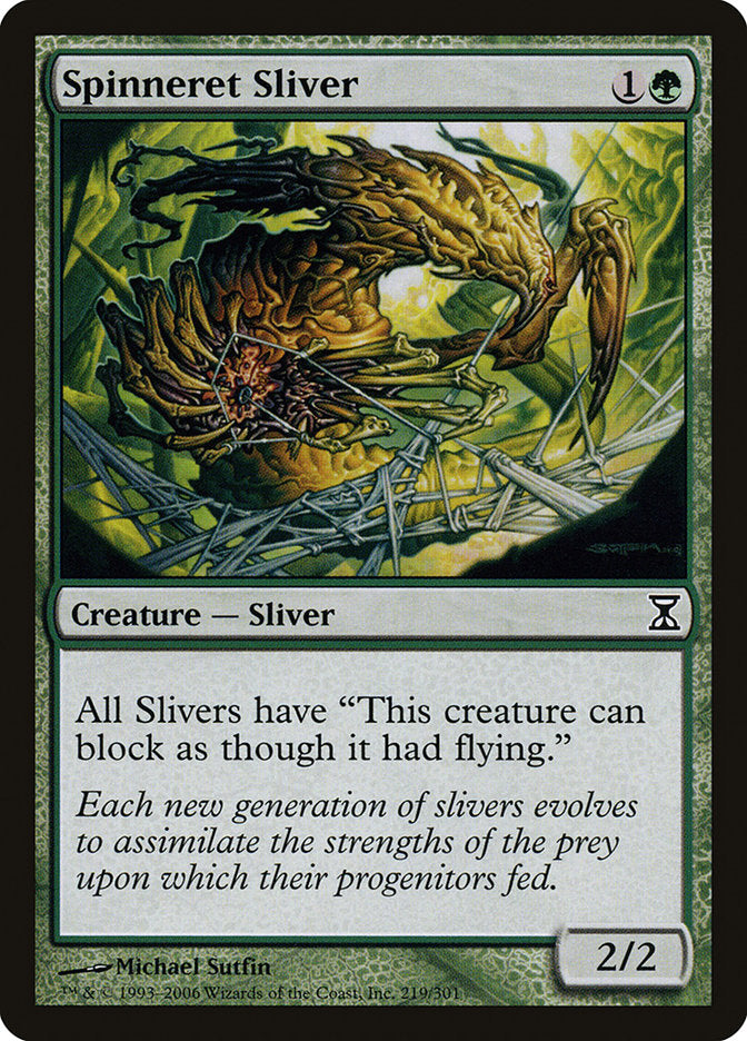 Spinneret Sliver [Time Spiral] MTG Single Magic: The Gathering    | Red Claw Gaming