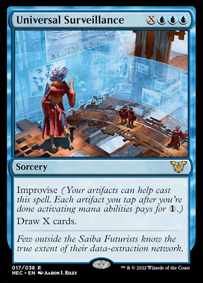 Universal Surveillance [Kamigawa: Neon Dynasty Commander] MTG Single Magic: The Gathering    | Red Claw Gaming