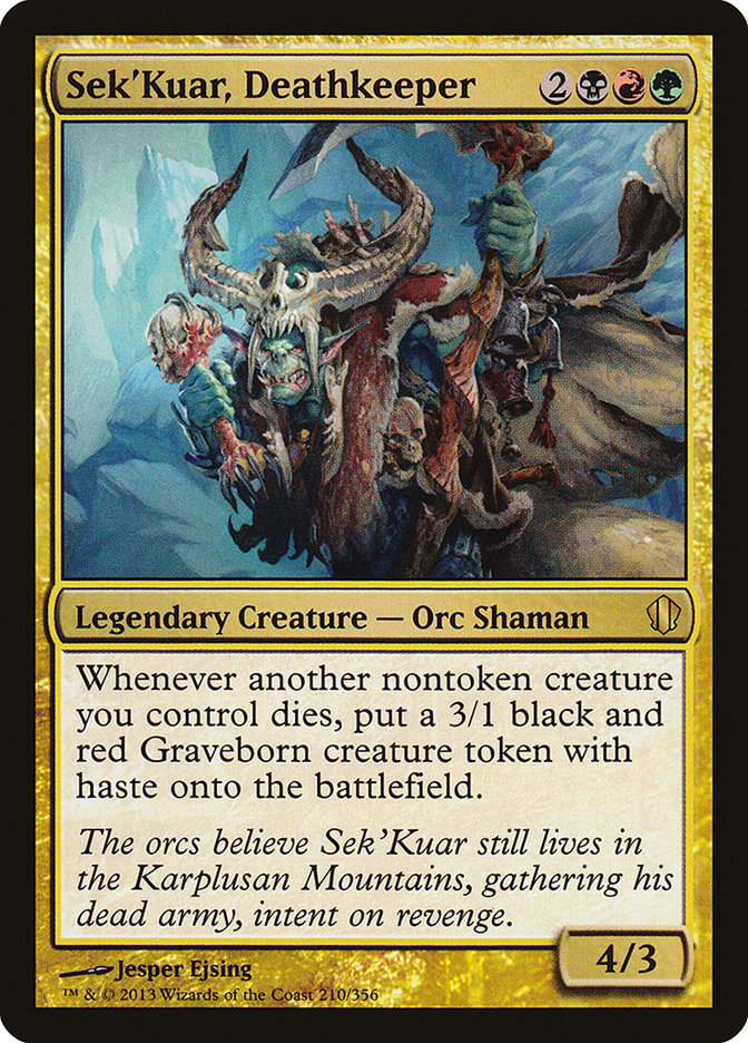 Sek'Kuar, Deathkeeper [Commander 2013] | Red Claw Gaming