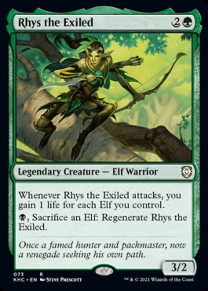 Rhys the Exiled [Kaldheim Commander] MTG Single Magic: The Gathering    | Red Claw Gaming