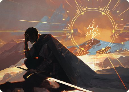 Aragorn, the Uniter Art Card [The Lord of the Rings: Tales of Middle-earth Art Series] MTG Single Magic: The Gathering    | Red Claw Gaming