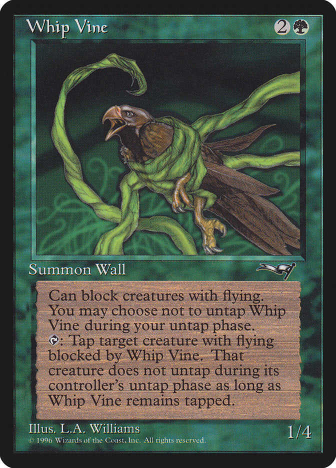 Whip Vine (Holding Bird) [Alliances] MTG Single Magic: The Gathering    | Red Claw Gaming