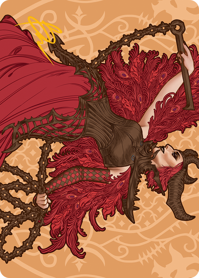 Judith, the Scourge Diva Art Card (Gold-Stamped Signature) [March of the Machine Art Series] MTG Single Magic: The Gathering    | Red Claw Gaming