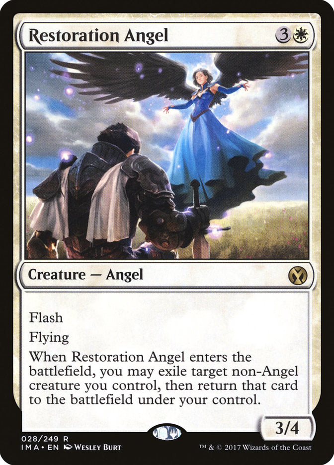Restoration Angel [Iconic Masters] MTG Single Magic: The Gathering    | Red Claw Gaming