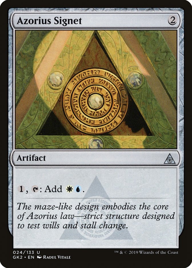 Azorius Signet [Ravnica Allegiance Guild Kit] MTG Single Magic: The Gathering    | Red Claw Gaming