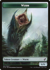 Beast (013) // Wurm Double-Sided Token [Commander 2019 Tokens] MTG Single Magic: The Gathering    | Red Claw Gaming
