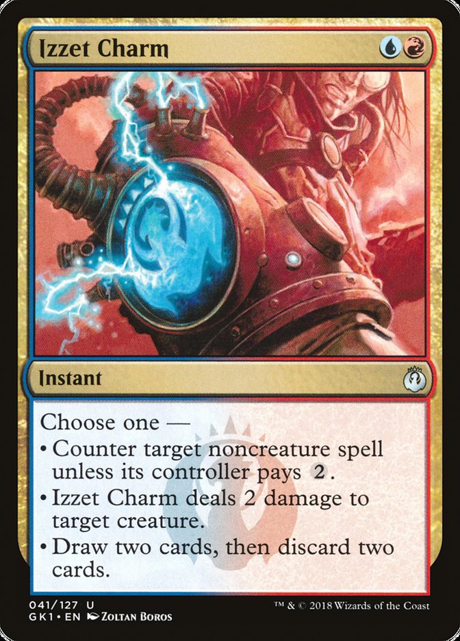 Izzet Charm [Guilds of Ravnica Guild Kit] MTG Single Magic: The Gathering    | Red Claw Gaming