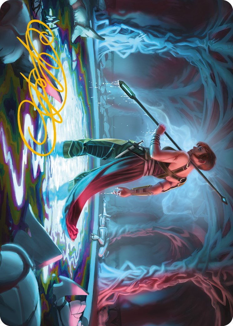 Melira, the Living Cure Art Card (Gold-Stamped Signature) [Phyrexia: All Will Be One Art Series] MTG Single Magic: The Gathering    | Red Claw Gaming