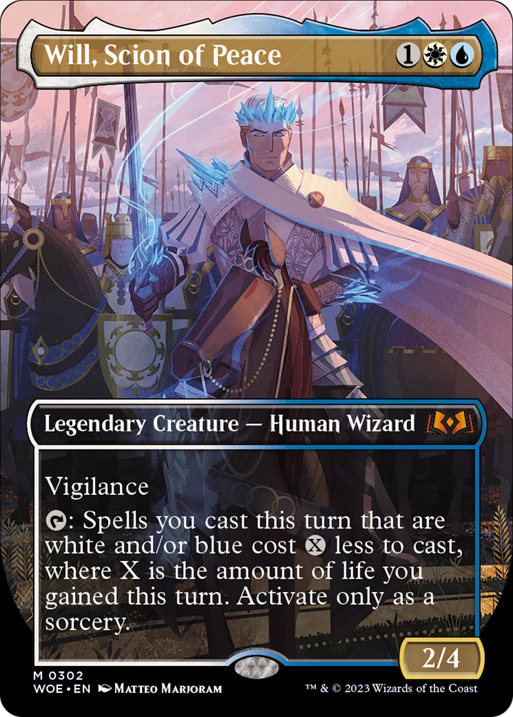 Will, Scion of Peace (Borderless Alternate Art) [Wilds of Eldraine] MTG Single Magic: The Gathering    | Red Claw Gaming