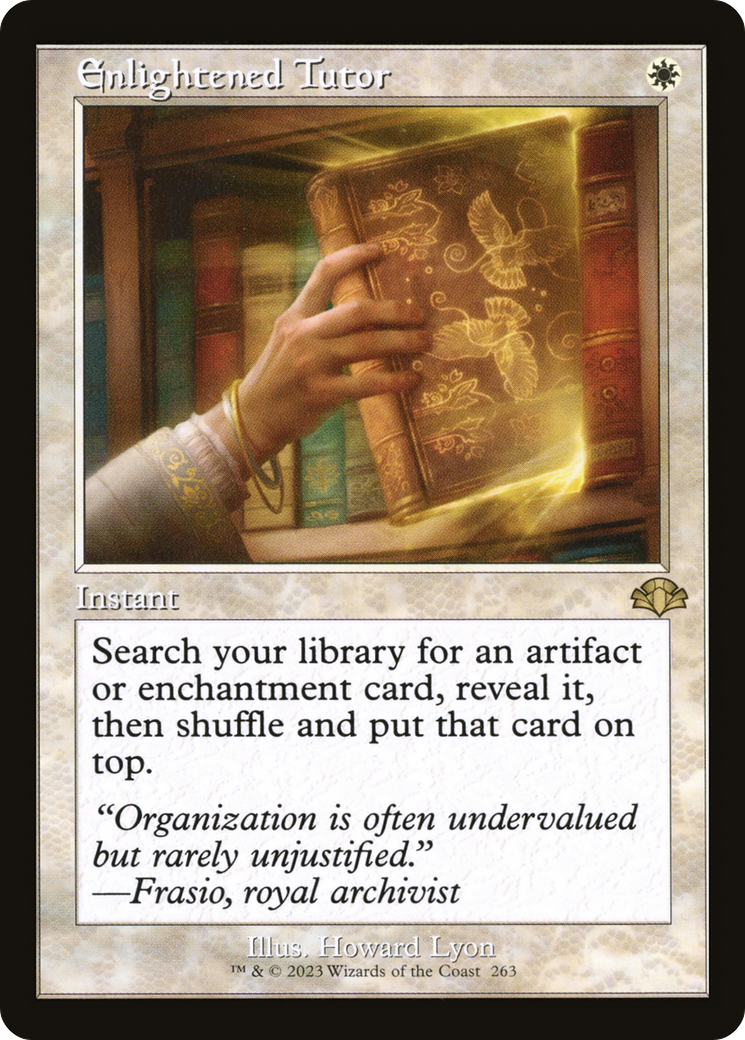 Enlightened Tutor (Retro) [Dominaria Remastered] MTG Single Magic: The Gathering    | Red Claw Gaming