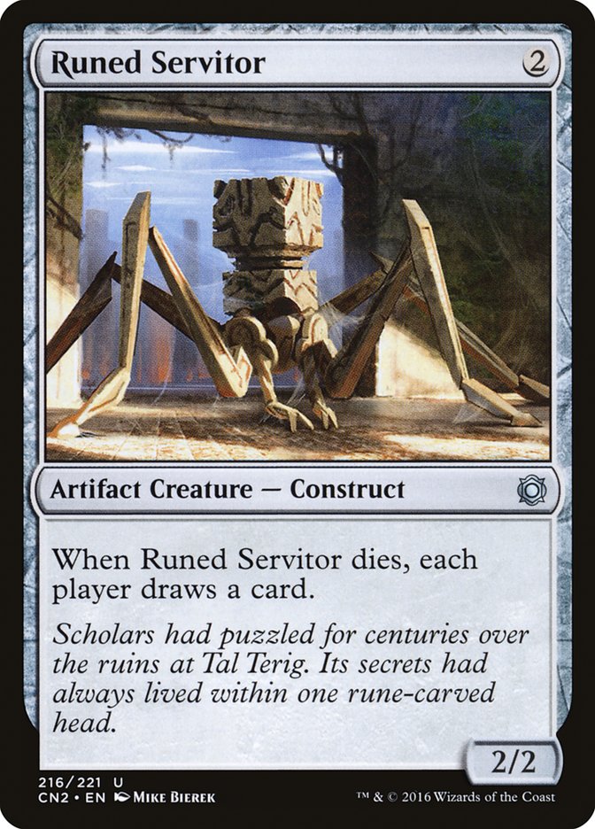 Runed Servitor [Conspiracy: Take the Crown] MTG Single Magic: The Gathering    | Red Claw Gaming
