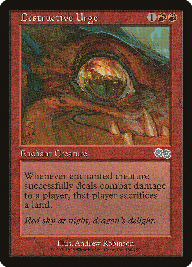 Destructive Urge [Urza's Saga] MTG Single Magic: The Gathering    | Red Claw Gaming