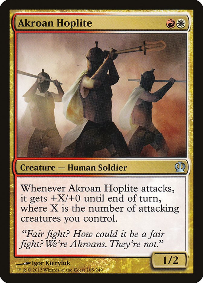 Akroan Hoplite [Theros] MTG Single Magic: The Gathering    | Red Claw Gaming