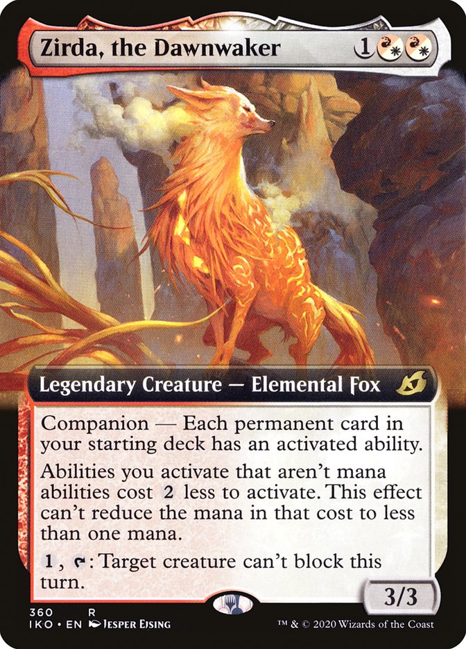 Zirda, the Dawnwaker (Extended Art) [Ikoria: Lair of Behemoths] MTG Single Magic: The Gathering    | Red Claw Gaming