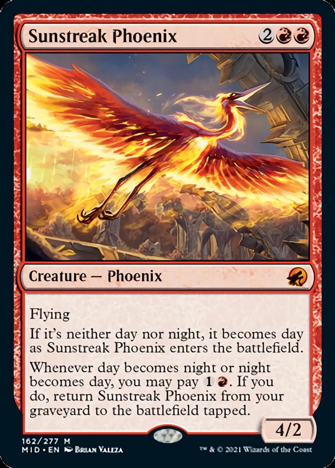 Sunstreak Phoenix [Innistrad: Midnight Hunt] MTG Single Magic: The Gathering    | Red Claw Gaming