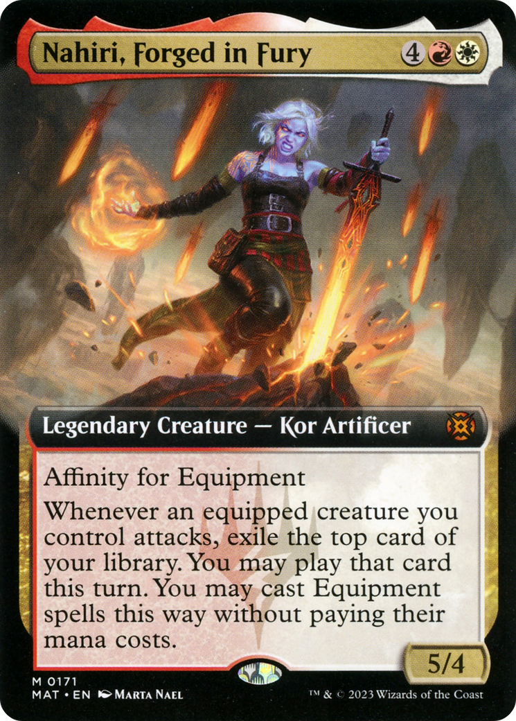 Nahiri, Forged in Fury (Extended Art) [March of the Machine: The Aftermath] MTG Single Magic: The Gathering    | Red Claw Gaming