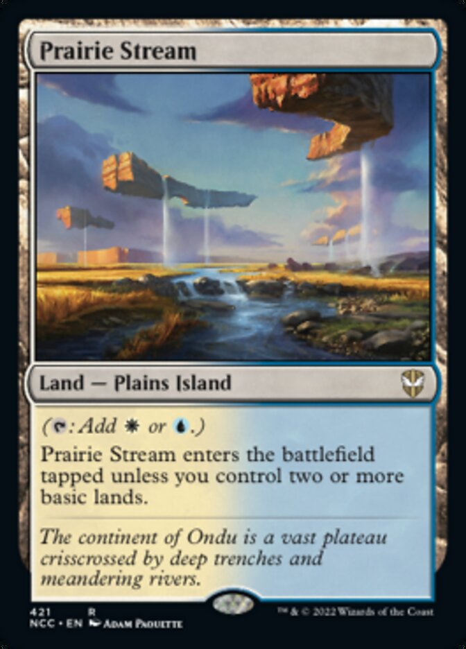Prairie Stream [Streets of New Capenna Commander] MTG Single Magic: The Gathering    | Red Claw Gaming