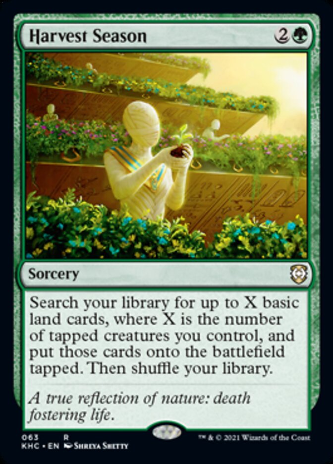 Harvest Season [Kaldheim Commander] MTG Single Magic: The Gathering    | Red Claw Gaming