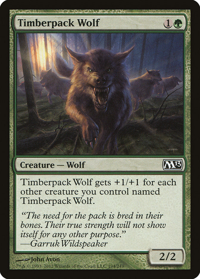 Timberpack Wolf [Magic 2013] MTG Single Magic: The Gathering    | Red Claw Gaming