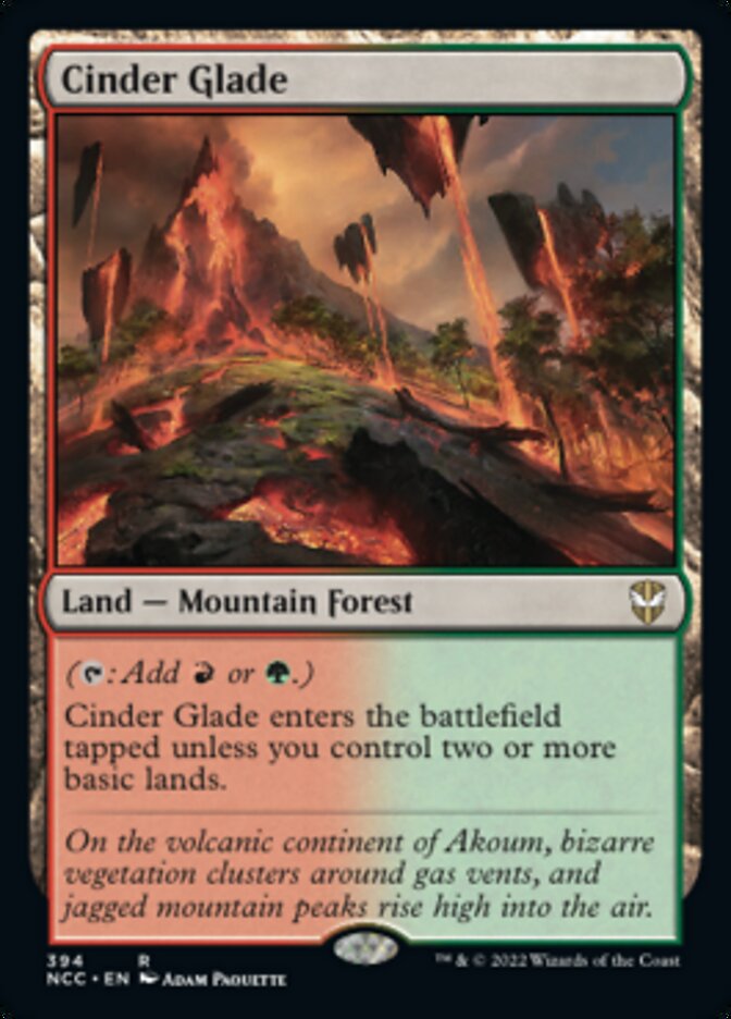 Cinder Glade [Streets of New Capenna Commander] MTG Single Magic: The Gathering    | Red Claw Gaming