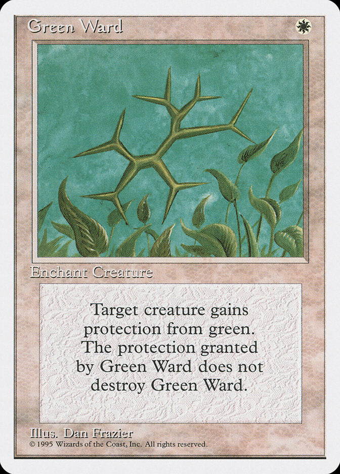 Green Ward [Fourth Edition] MTG Single Magic: The Gathering    | Red Claw Gaming