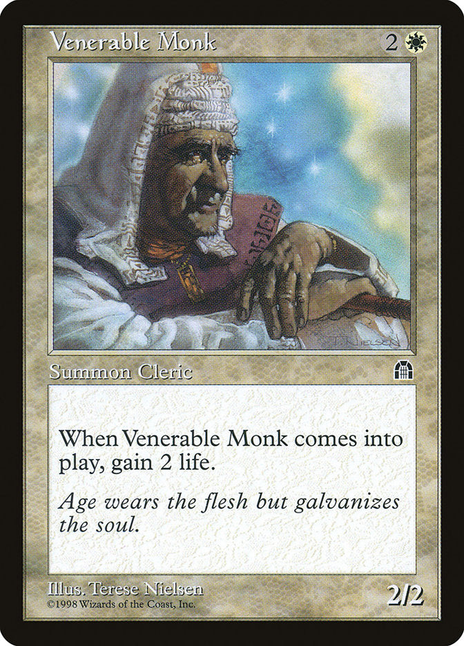 Venerable Monk [Stronghold] MTG Single Magic: The Gathering    | Red Claw Gaming