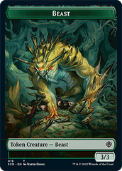 Beast // Beast Double-Sided Token [Starter Commander Decks] MTG Single Magic: The Gathering    | Red Claw Gaming