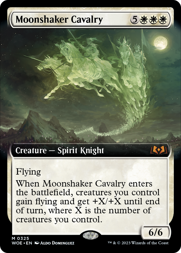 Moonshaker Cavalry (Extended Art) [Wilds of Eldraine] MTG Single Magic: The Gathering    | Red Claw Gaming