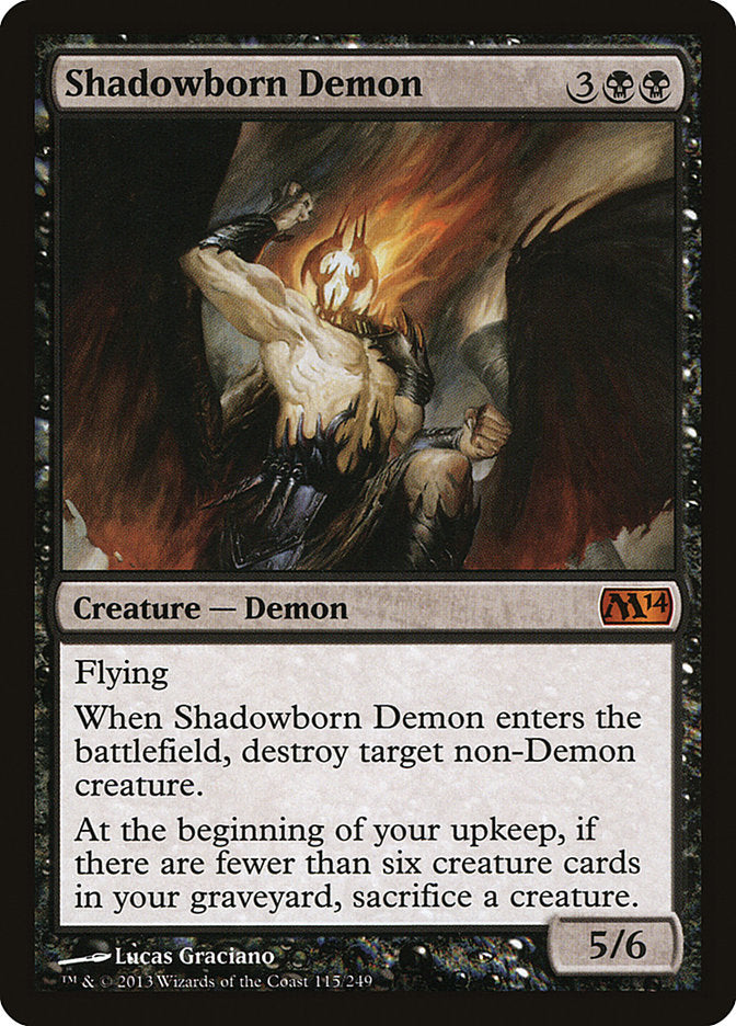 Shadowborn Demon [Magic 2014] MTG Single Magic: The Gathering    | Red Claw Gaming