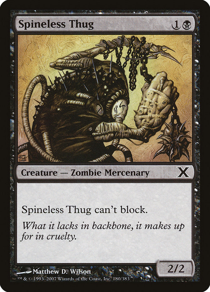 Spineless Thug [Tenth Edition] MTG Single Magic: The Gathering    | Red Claw Gaming