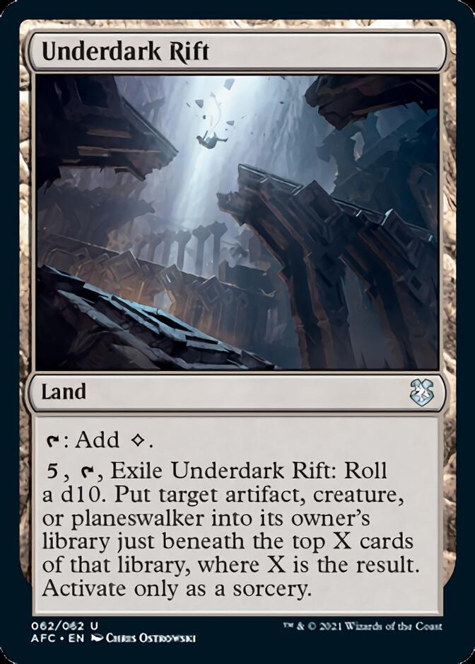 Underdark Rift [Dungeons & Dragons: Adventures in the Forgotten Realms Commander] MTG Single Magic: The Gathering    | Red Claw Gaming