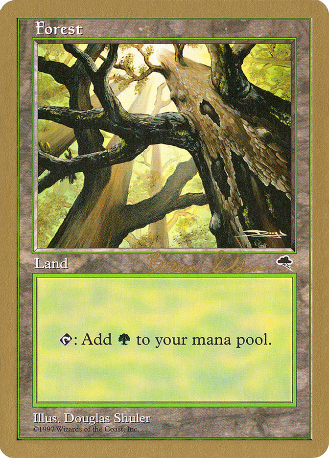 Forest (bs347) (Brian Selden) [World Championship Decks 1998] MTG Single Magic: The Gathering    | Red Claw Gaming