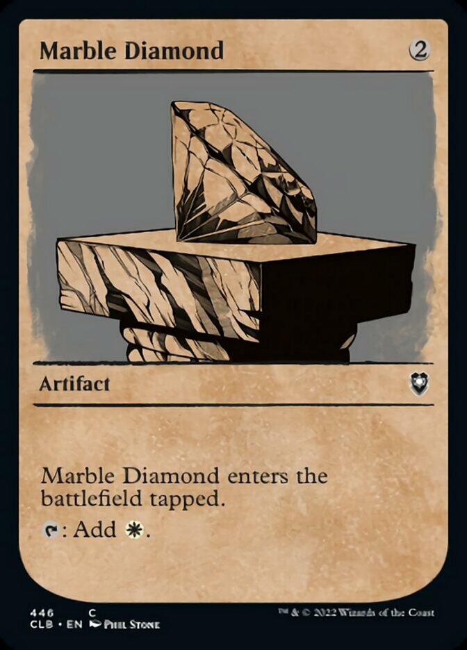 Marble Diamond (Showcase) [Commander Legends: Battle for Baldur's Gate] MTG Single Magic: The Gathering    | Red Claw Gaming