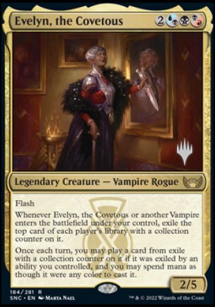 Evelyn, the Covetous (Promo Pack) [Streets of New Capenna Promos] MTG Single Magic: The Gathering    | Red Claw Gaming