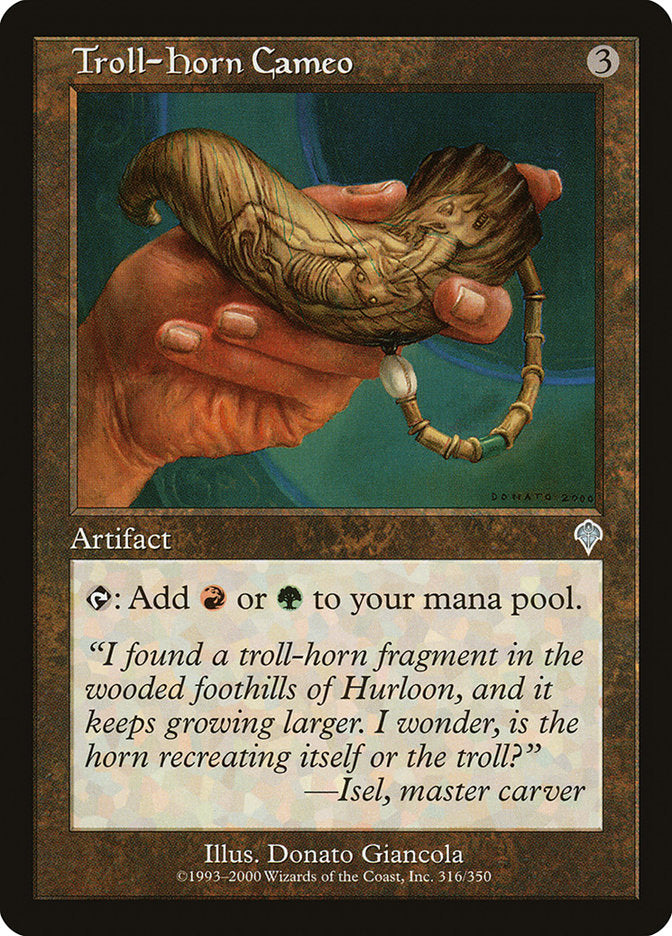 Troll-Horn Cameo [Invasion] MTG Single Magic: The Gathering    | Red Claw Gaming