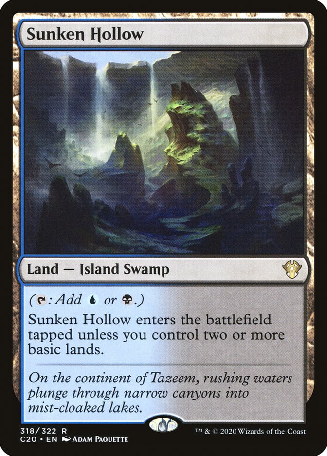 Sunken Hollow [Commander 2020] MTG Single Magic: The Gathering    | Red Claw Gaming