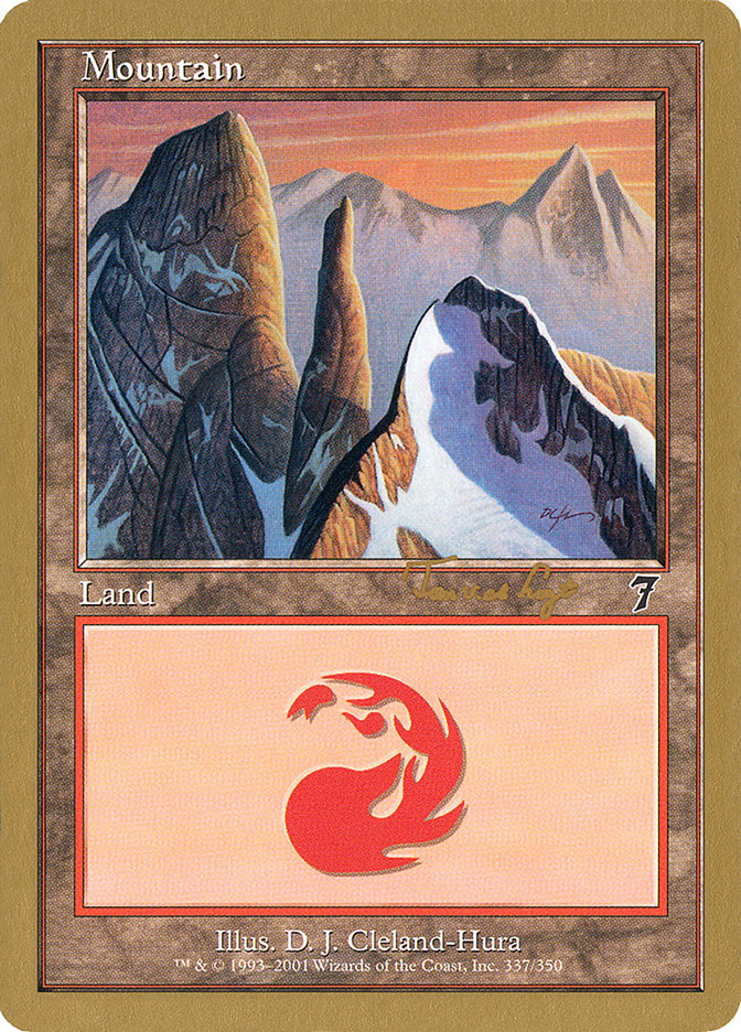 Mountain (337) (Tom van de Logt) [World Championship Decks 2001] MTG Single Magic: The Gathering    | Red Claw Gaming