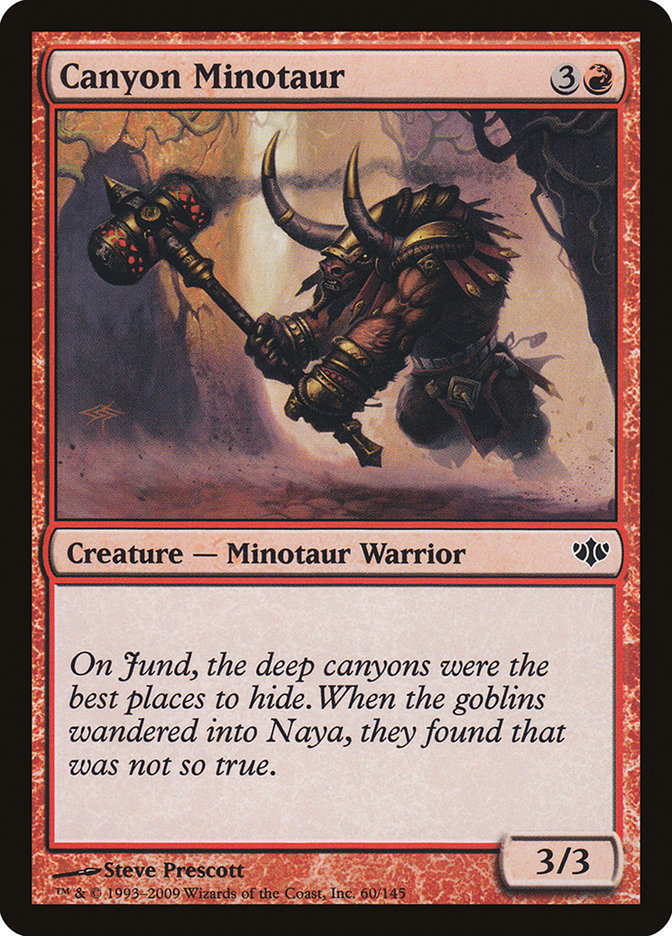 Canyon Minotaur [Conflux] MTG Single Magic: The Gathering    | Red Claw Gaming