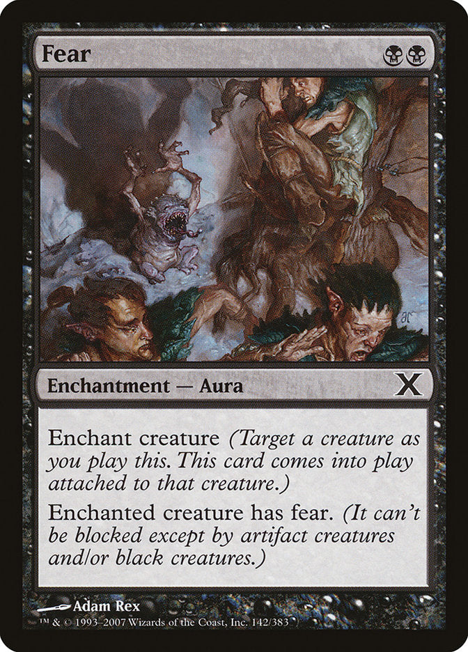 Fear [Tenth Edition] MTG Single Magic: The Gathering    | Red Claw Gaming