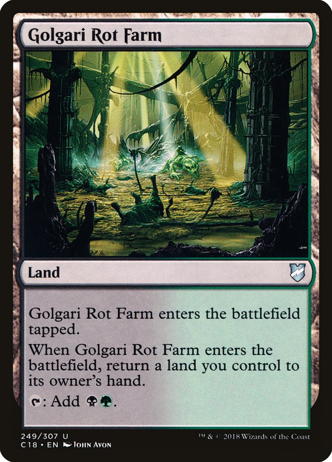 Golgari Rot Farm [Commander 2018] MTG Single Magic: The Gathering    | Red Claw Gaming