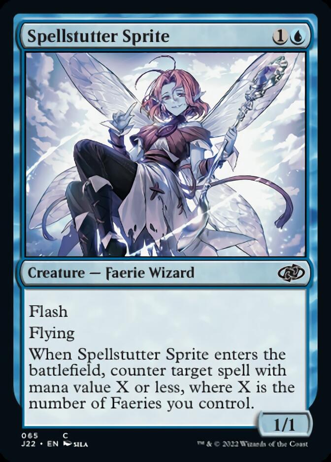 Spellstutter Sprite [Jumpstart 2022] MTG Single Magic: The Gathering    | Red Claw Gaming