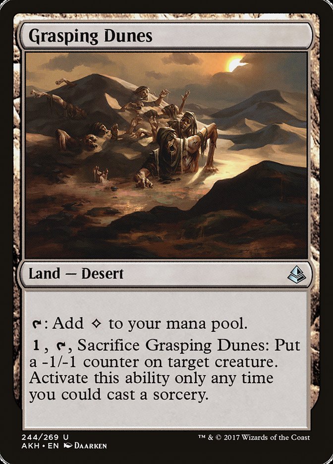 Grasping Dunes [Amonkhet] MTG Single Magic: The Gathering    | Red Claw Gaming