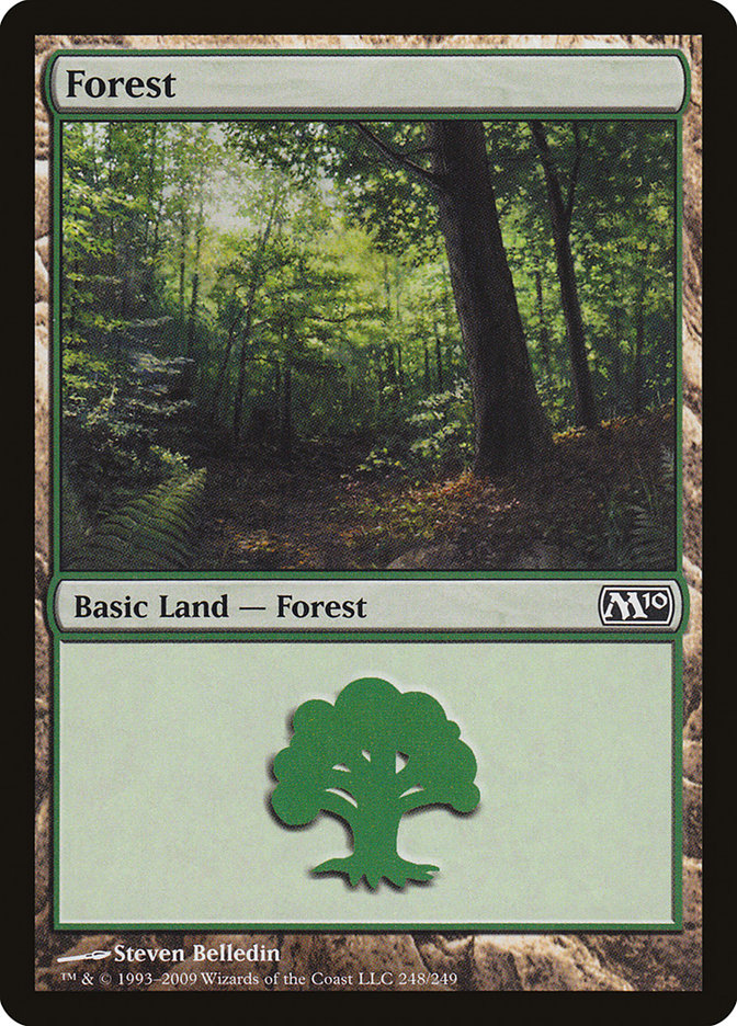 Forest (248) [Magic 2010] MTG Single Magic: The Gathering    | Red Claw Gaming