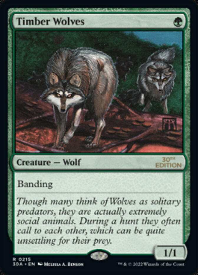 Timber Wolves [30th Anniversary Edition] MTG Single Magic: The Gathering    | Red Claw Gaming
