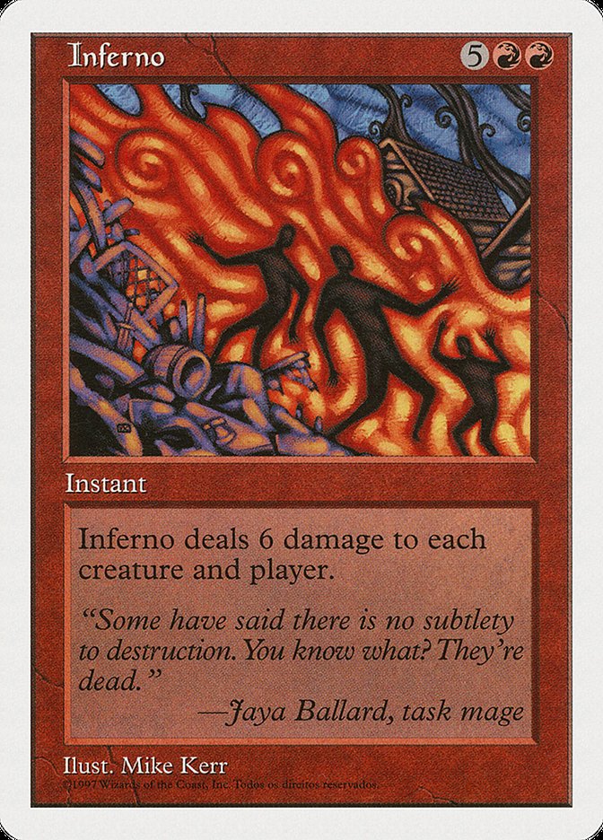 Inferno (Portuguese Copyright) [Fifth Edition] MTG Single Magic: The Gathering    | Red Claw Gaming