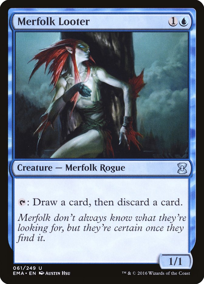 Merfolk Looter [Eternal Masters] MTG Single Magic: The Gathering    | Red Claw Gaming